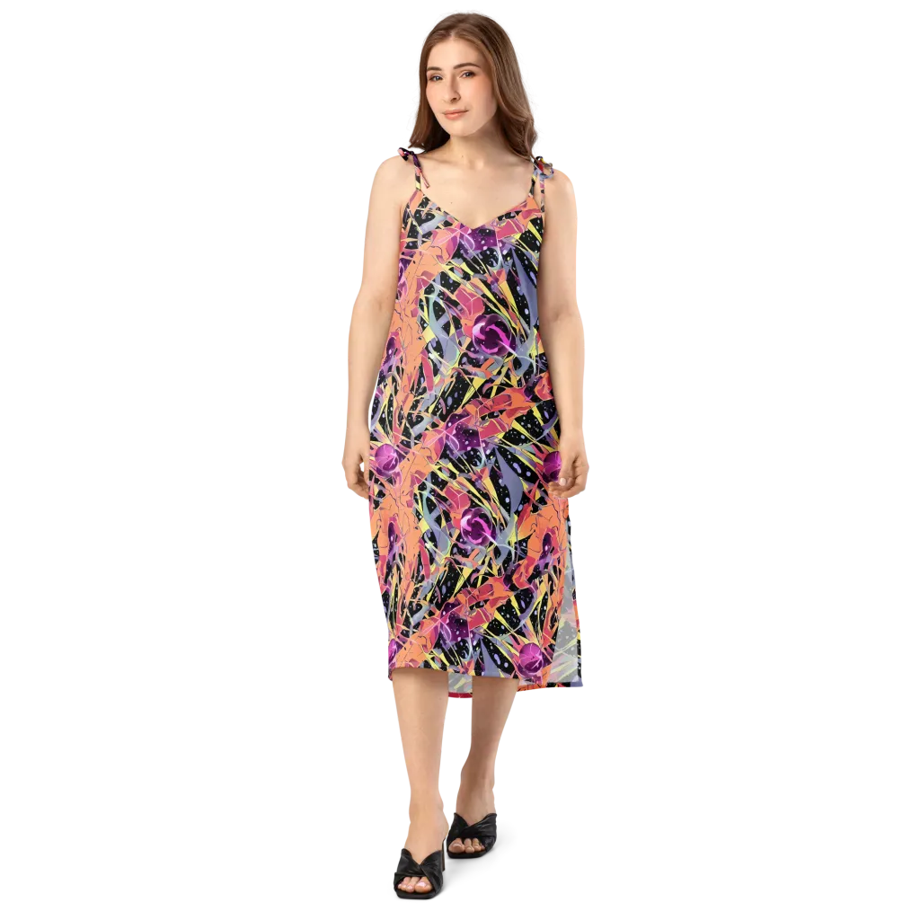 Candy Eclipse on Slip Dress — Front