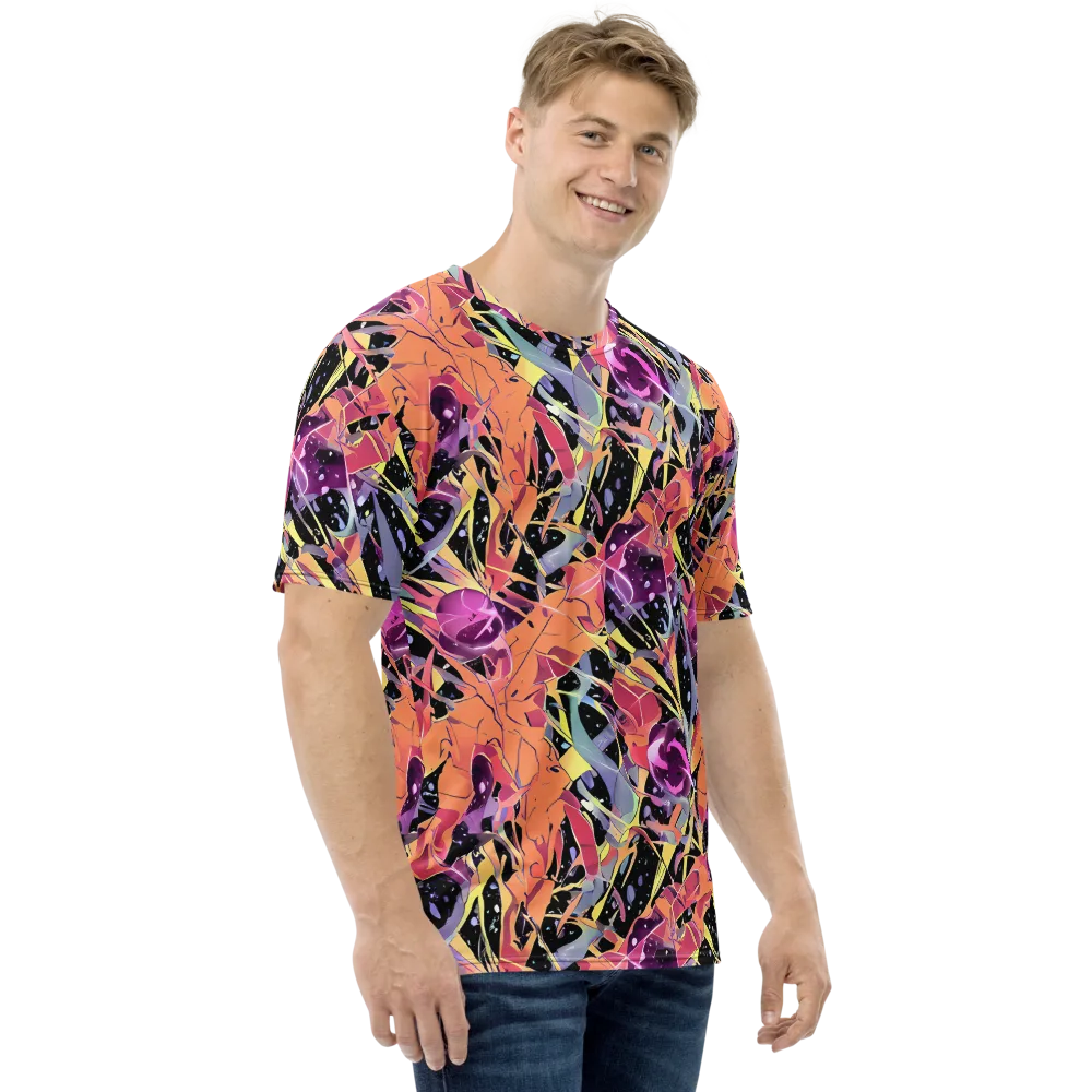 Candy Eclipse on Men's Crew Neck T-Shirt — Right