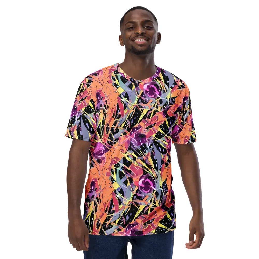 Candy Eclipse on Men's Crew Neck T-Shirt — Front