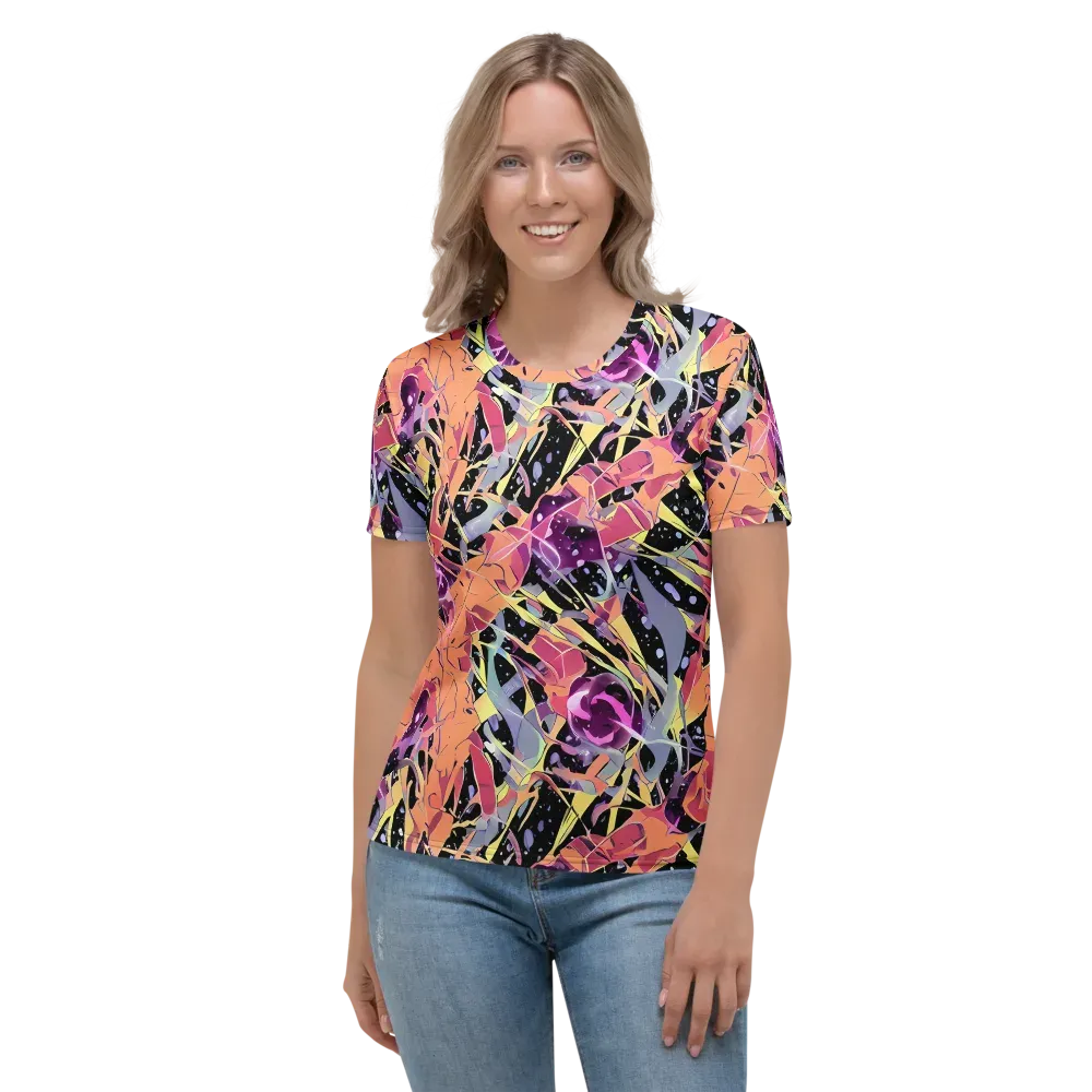 Candy Eclipse on Women's Crew Neck T-Shirt — Front
