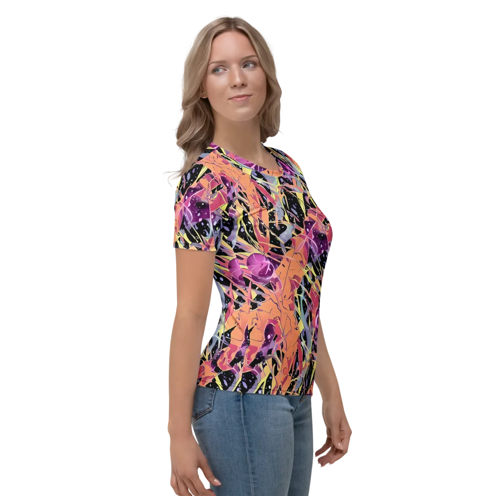 Candy Eclipse on Women's Crew Neck T-Shirt — Right
