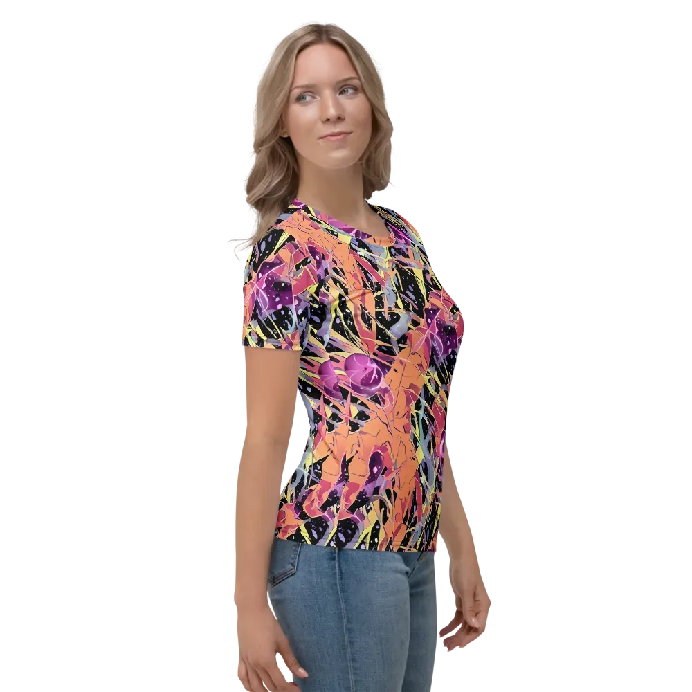 Candy Eclipse on Women's Crew Neck T-Shirt — Right
