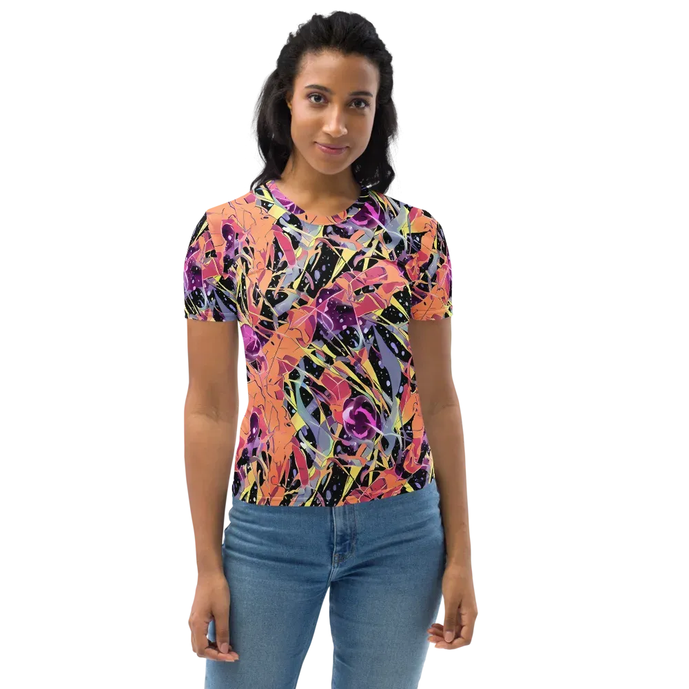 Candy Eclipse on Women's Crew Neck T-Shirt — Front