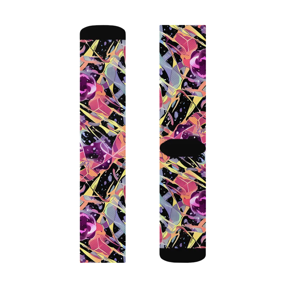 Candy Eclipse on Socks — Right Sock