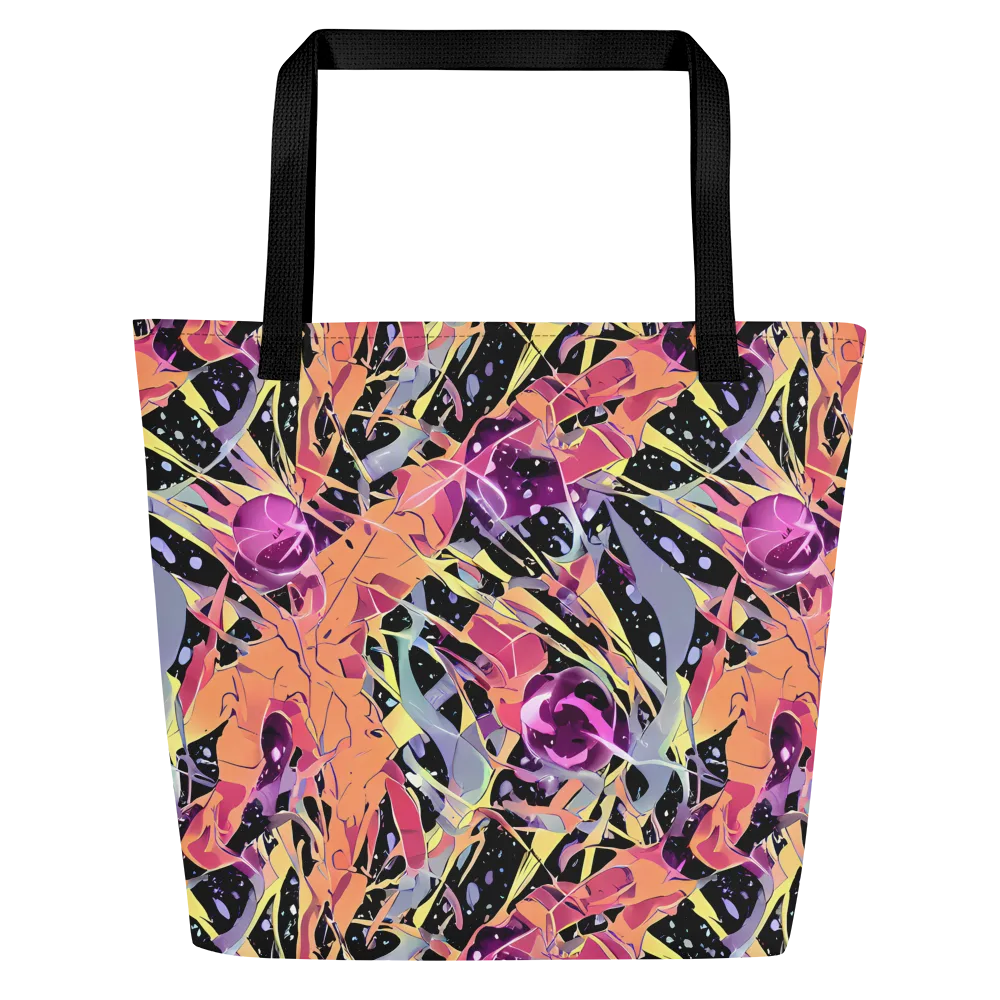 Candy Eclipse on Large Tote Bag W/ Pocket — Front