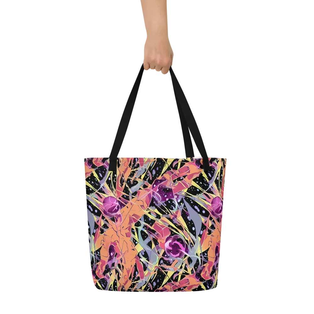 Candy Eclipse on Large Tote Bag W/ Pocket — Front