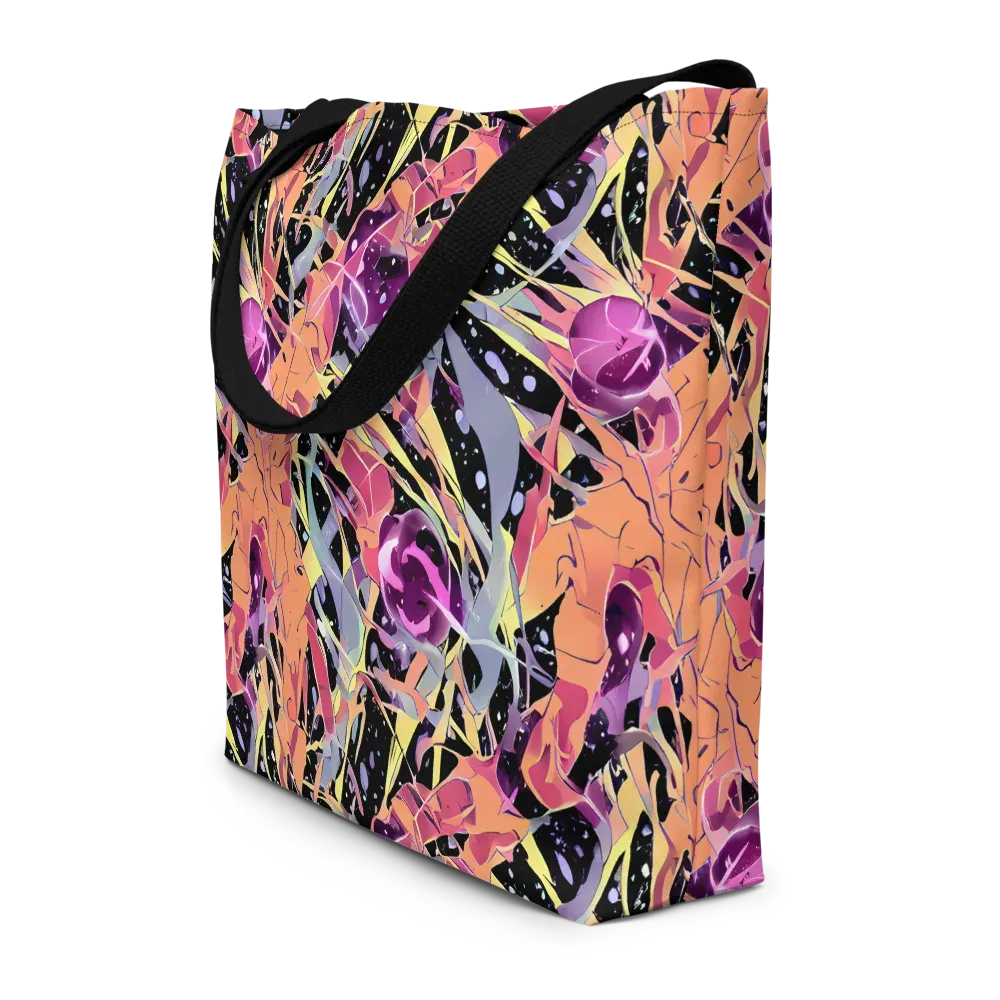 Candy Eclipse on Large Tote Bag W/ Pocket — Front