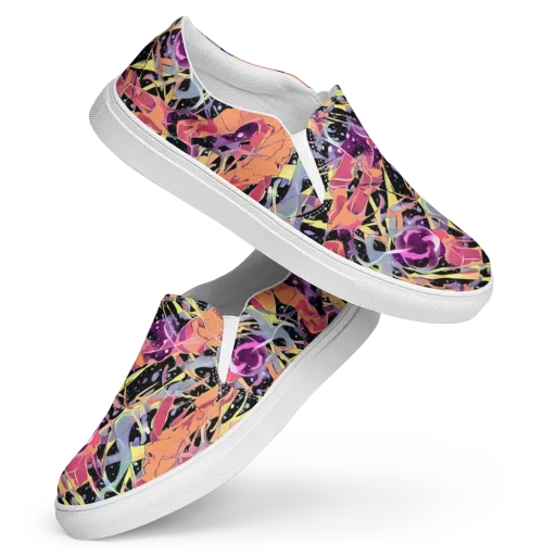 Candy Eclipse on a Women's Slip-On Canvas Shoes