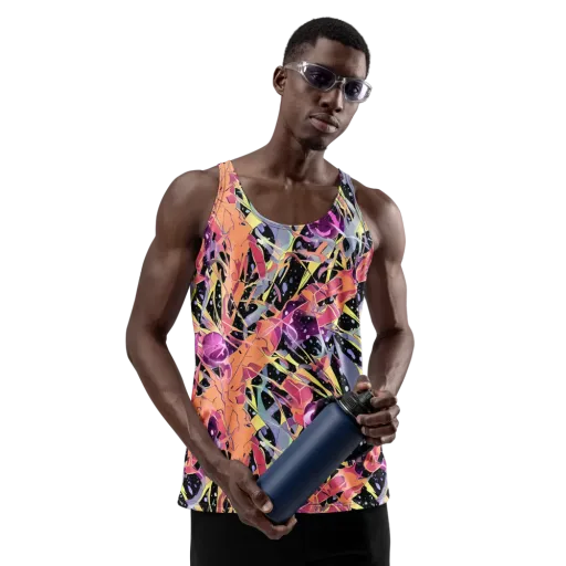 Candy Eclipse on a Men's Tank Top
