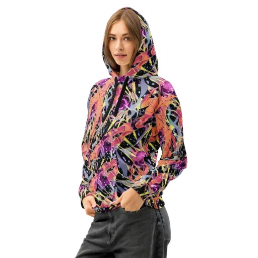 Candy Eclipse on a Cotton Hoodie