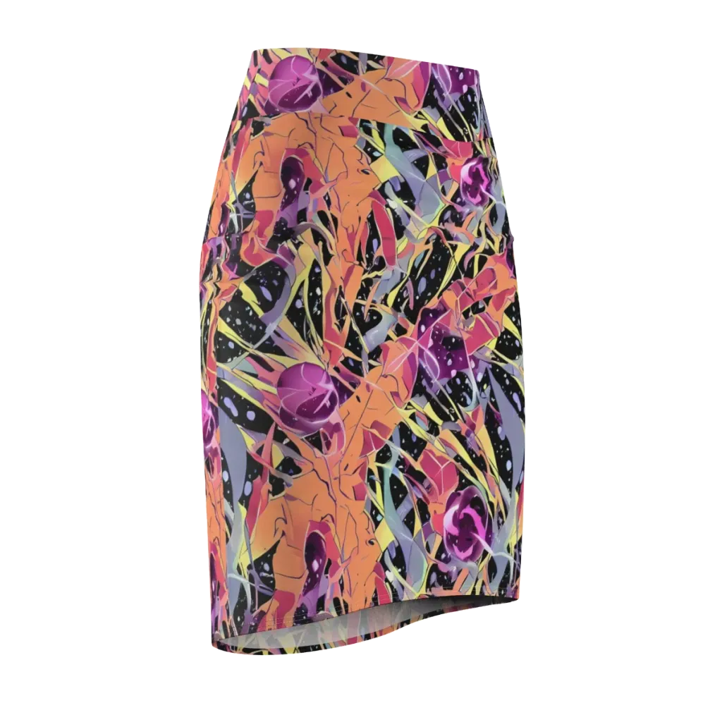 Candy Eclipse on Pencil Skirt — Front Side