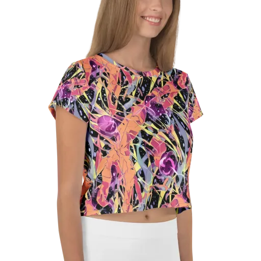 Candy Eclipse on a Crop Tee