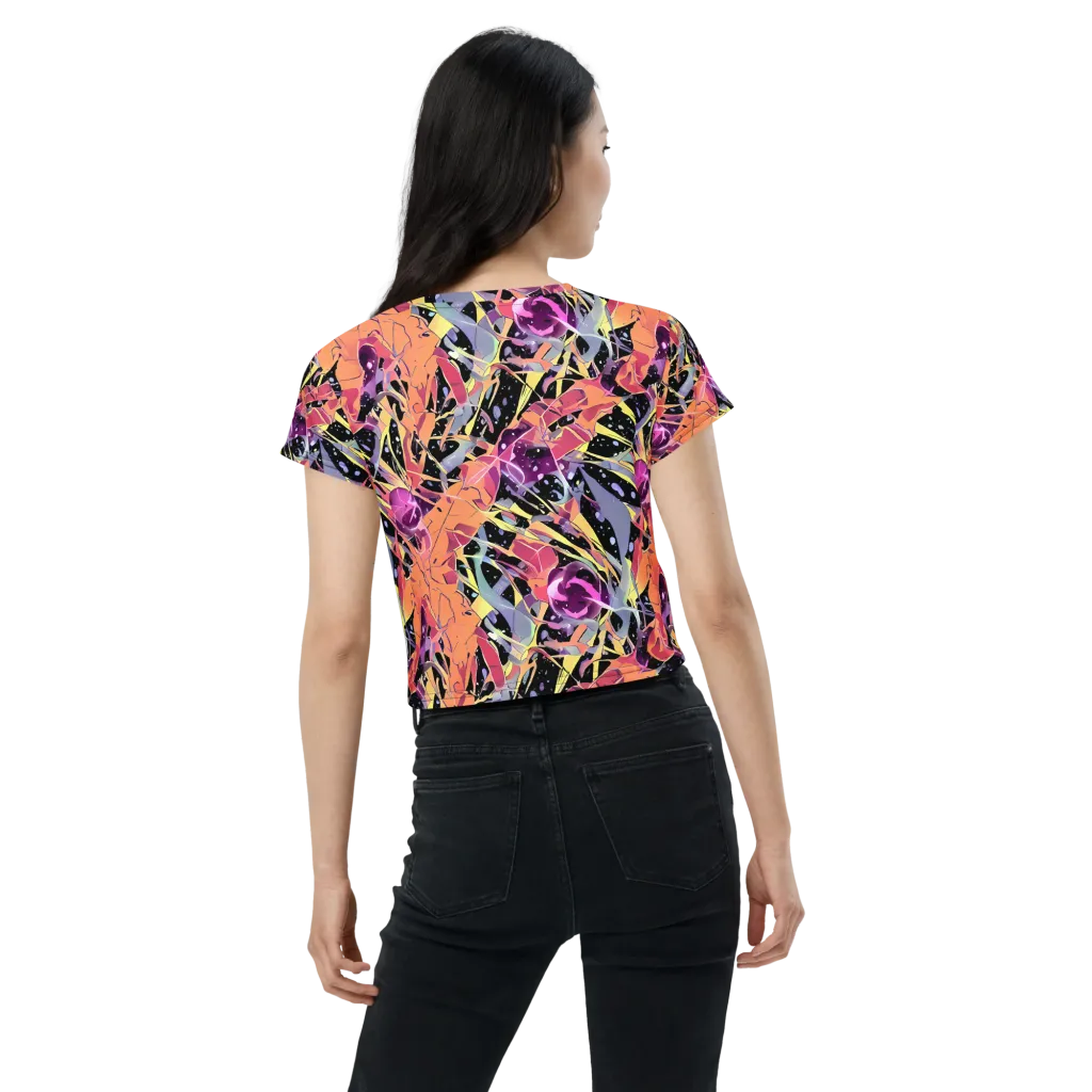 Candy Eclipse on Crop Tee — Back