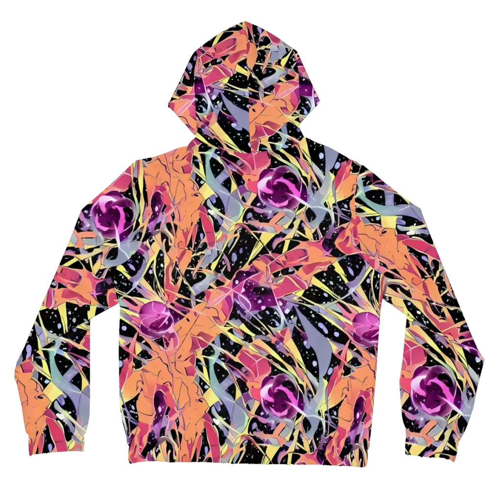 Candy Eclipse on Women's Full-Zip Hoodie — Back