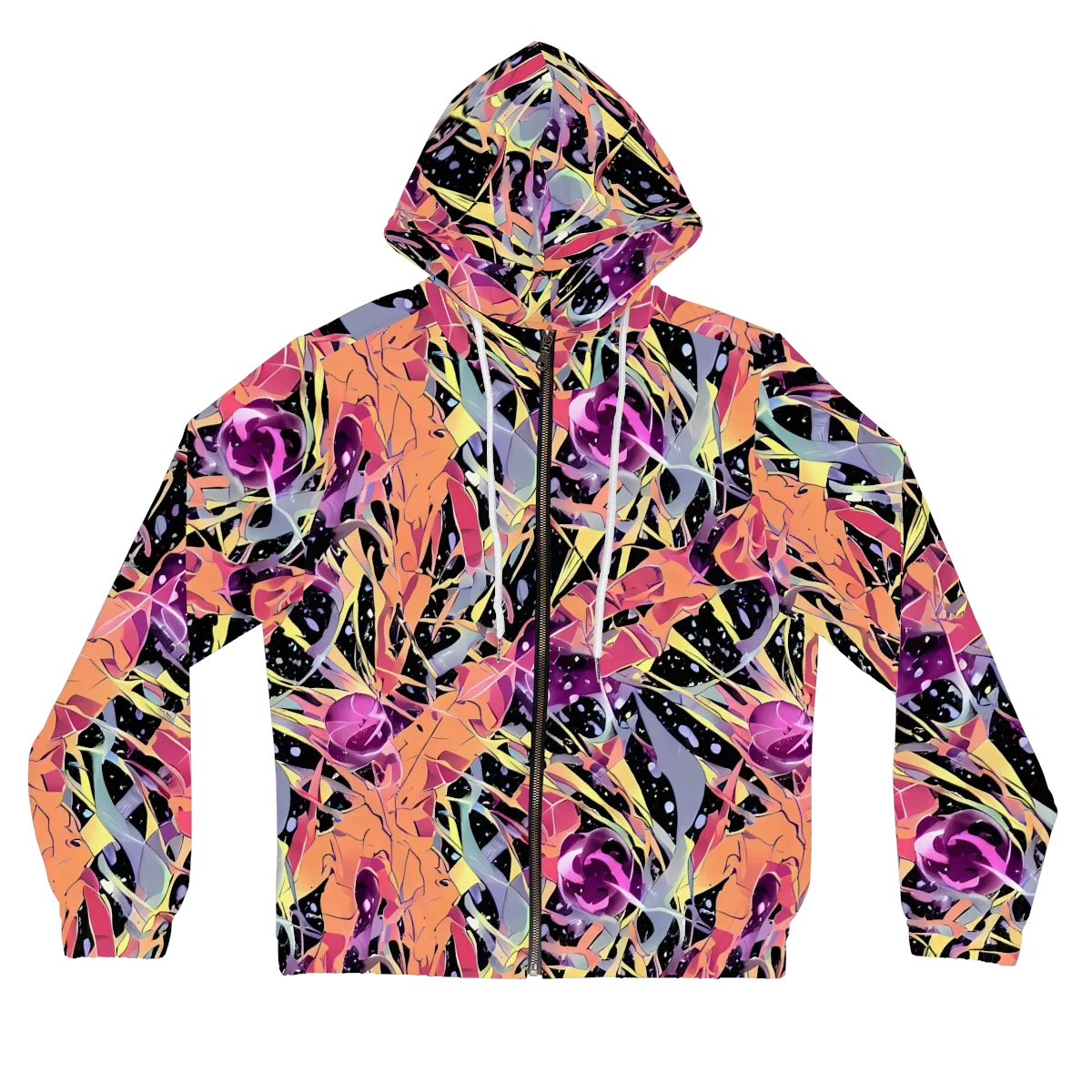 Candy Eclipse on Women's Full-Zip Hoodie — Front
