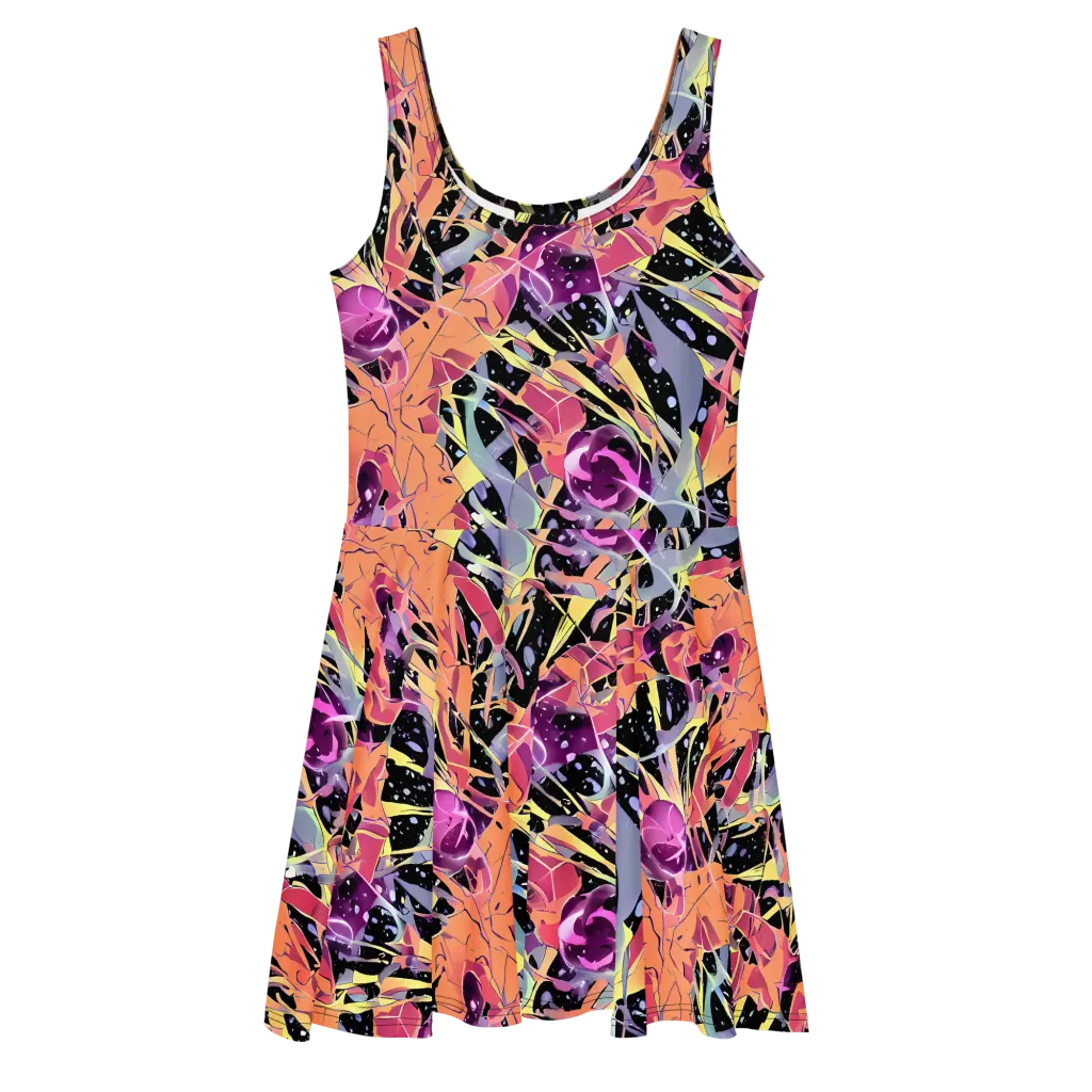 Candy Eclipse on Skater Dress — Front