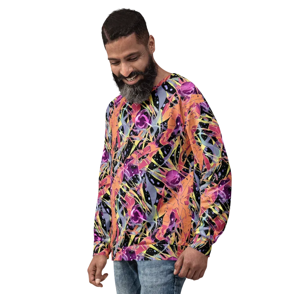 Candy Eclipse on Sweatshirt — Left Front
