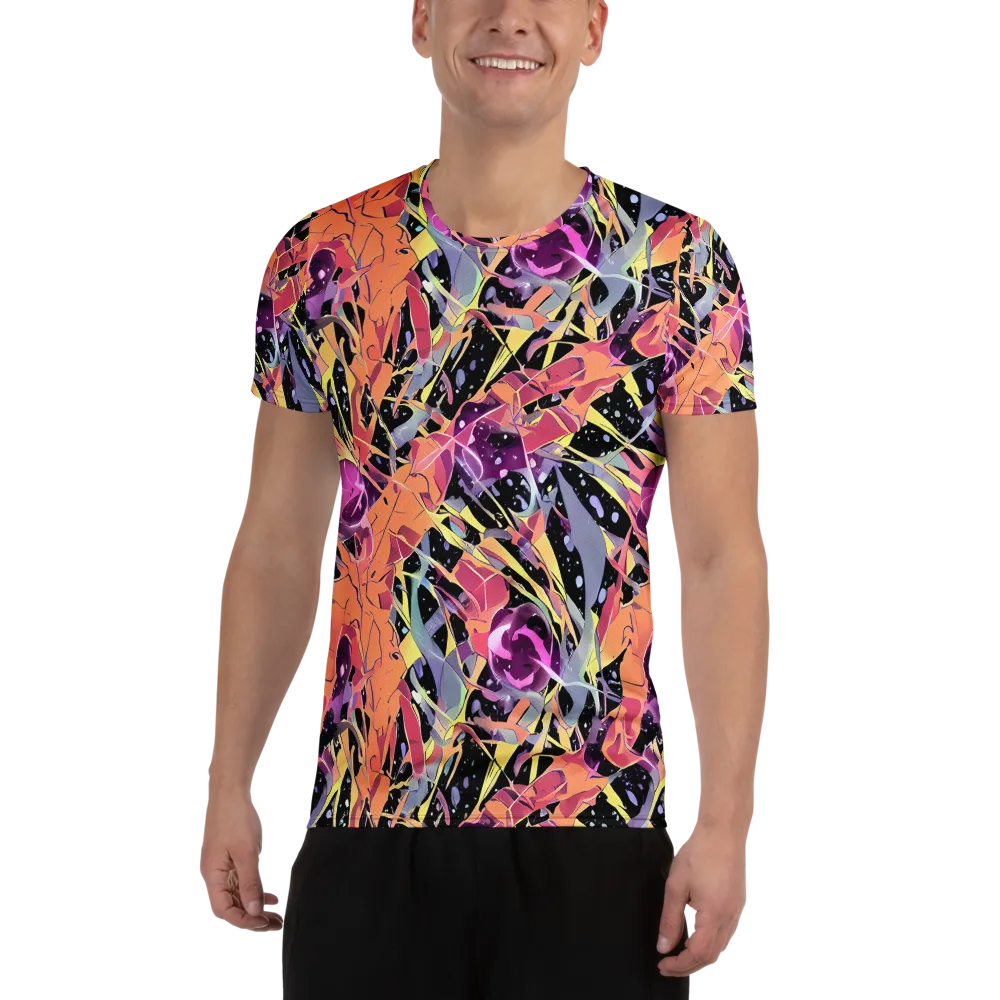 Candy Eclipse on Men's Athletic T-Shirt — Front