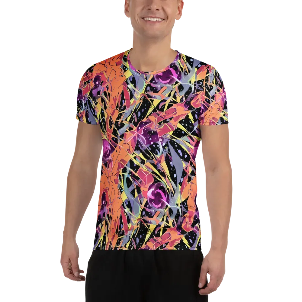 Candy Eclipse on Men's Athletic T-Shirt — Front