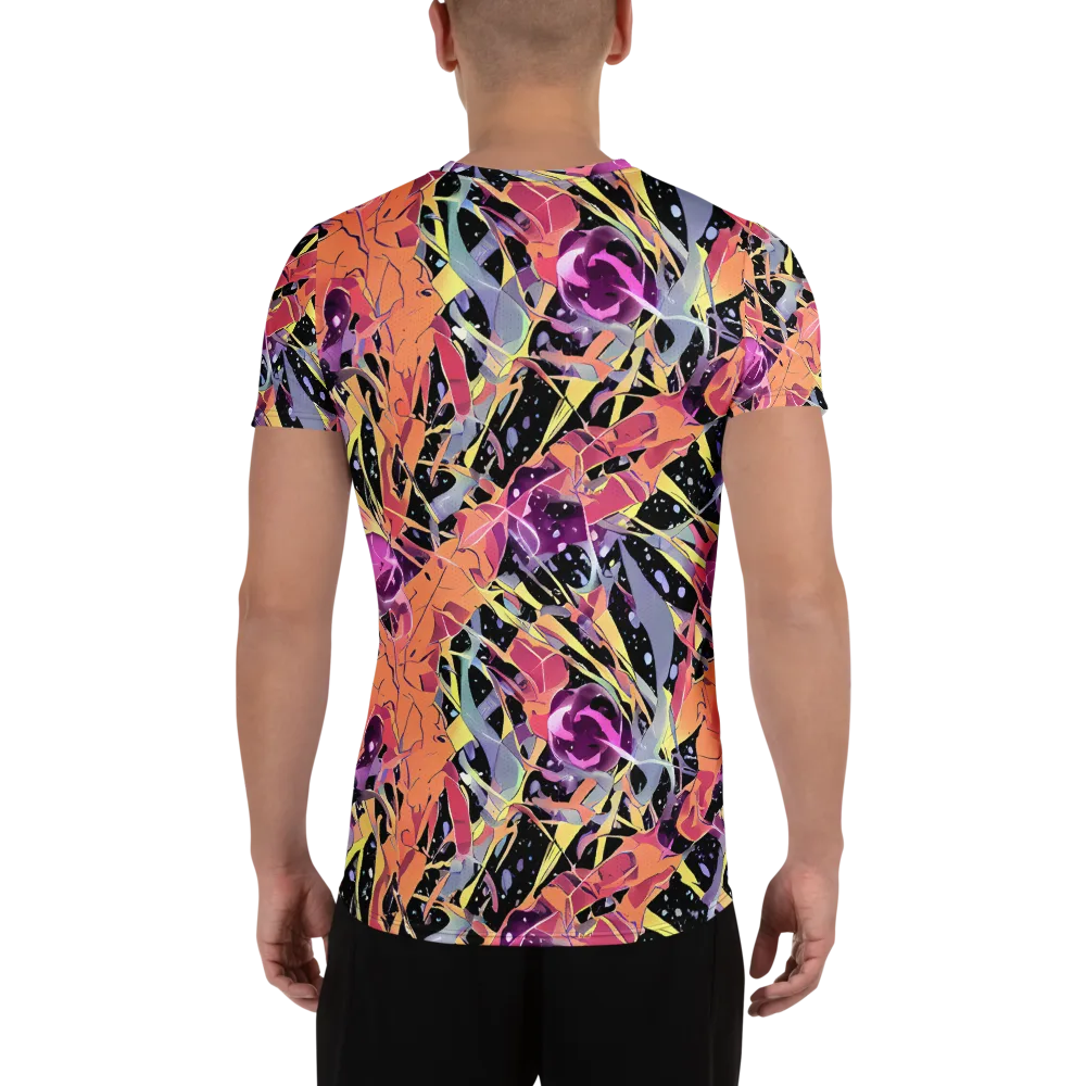 Candy Eclipse on Men's Athletic T-Shirt — Back