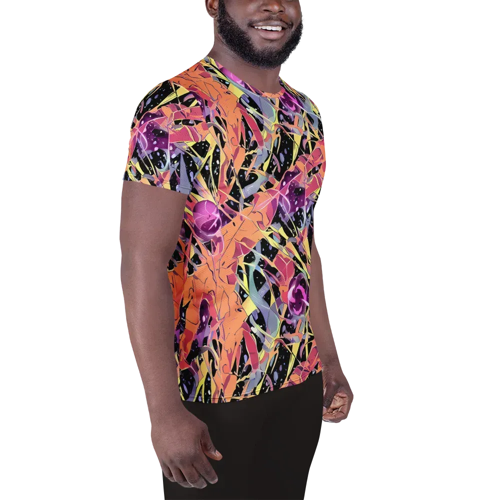Candy Eclipse on Men's Athletic T-Shirt — Right