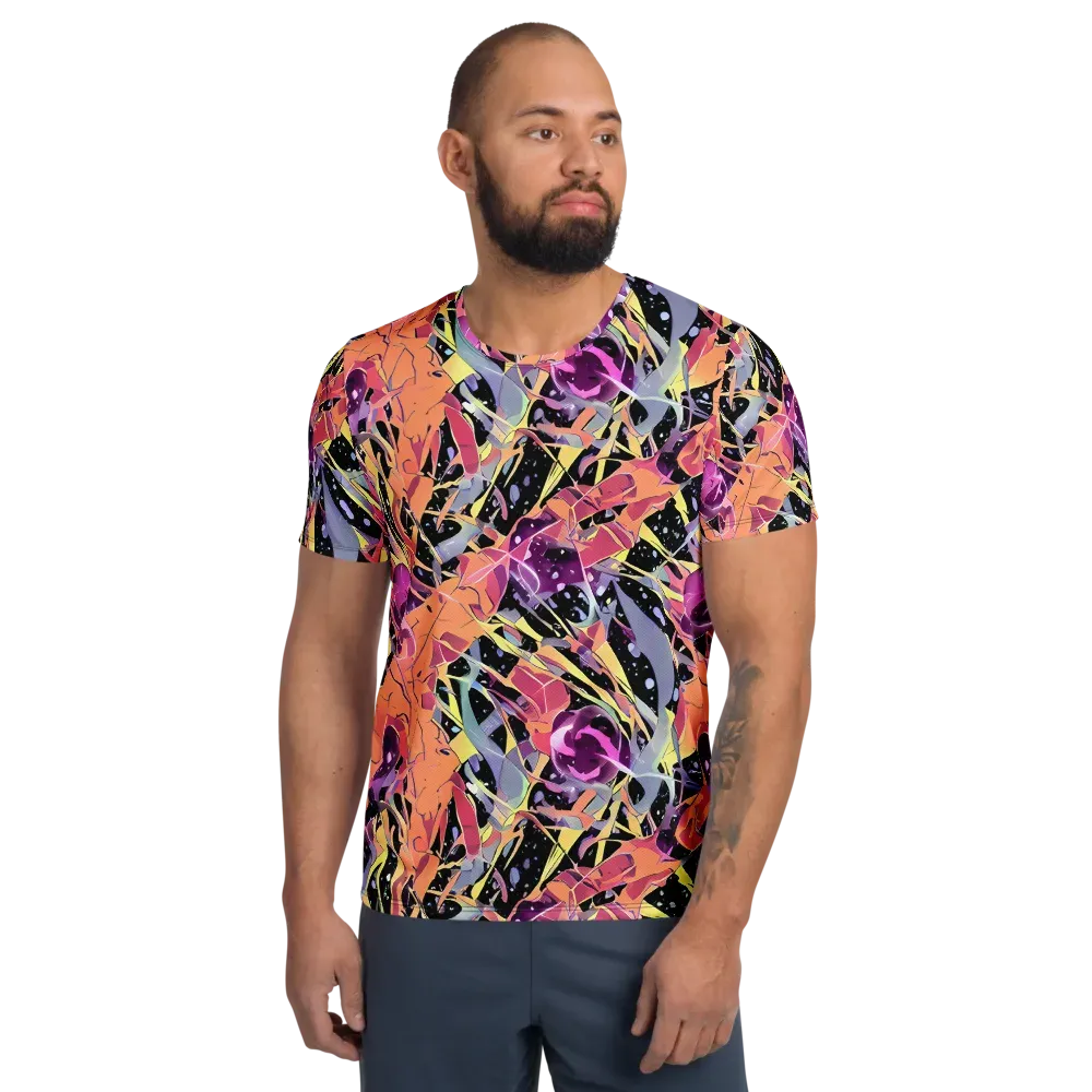 Candy Eclipse on Men's Athletic T-Shirt — Front