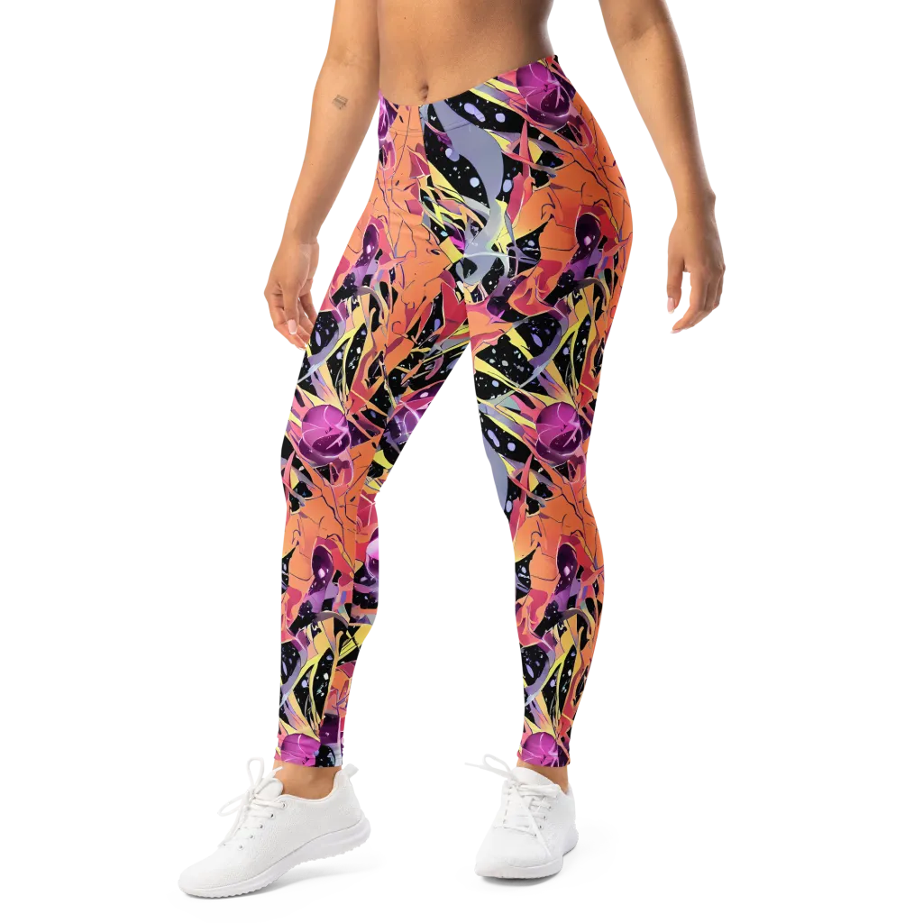 Candy Eclipse on Leggings — Left Front