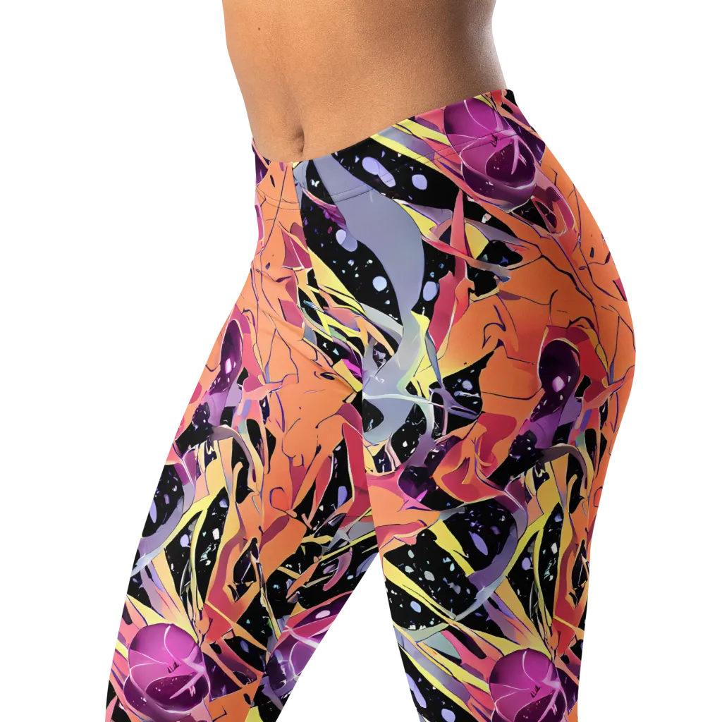Candy Eclipse on Leggings — Left Front