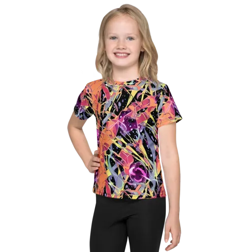 Candy Eclipse on a Kids Crew Neck T-Shirt