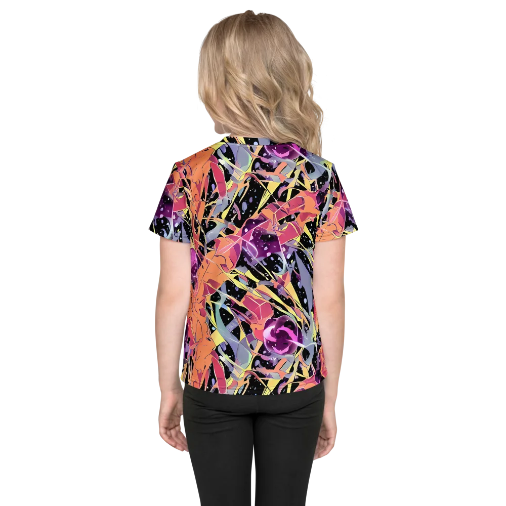 Candy Eclipse on Kids Crew Neck T-Shirt — Back