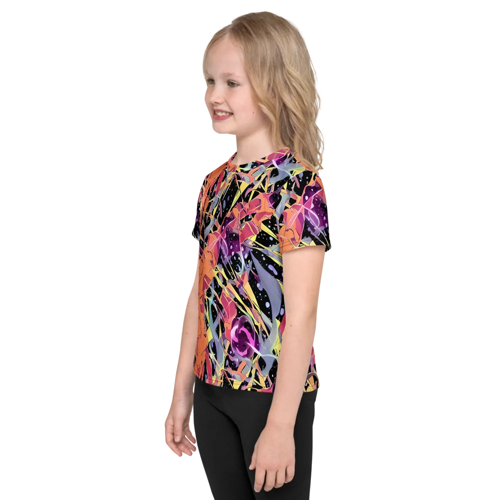 Candy Eclipse on Kids Crew Neck T-Shirt — Left