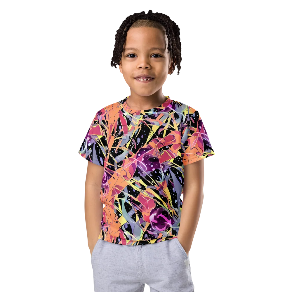 Candy Eclipse on Kids Crew Neck T-Shirt — Front