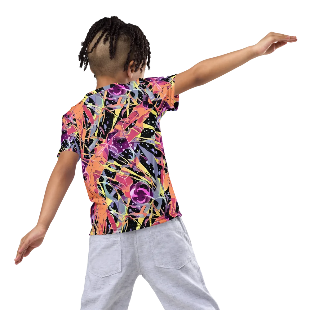 Candy Eclipse on Kids Crew Neck T-Shirt — Back