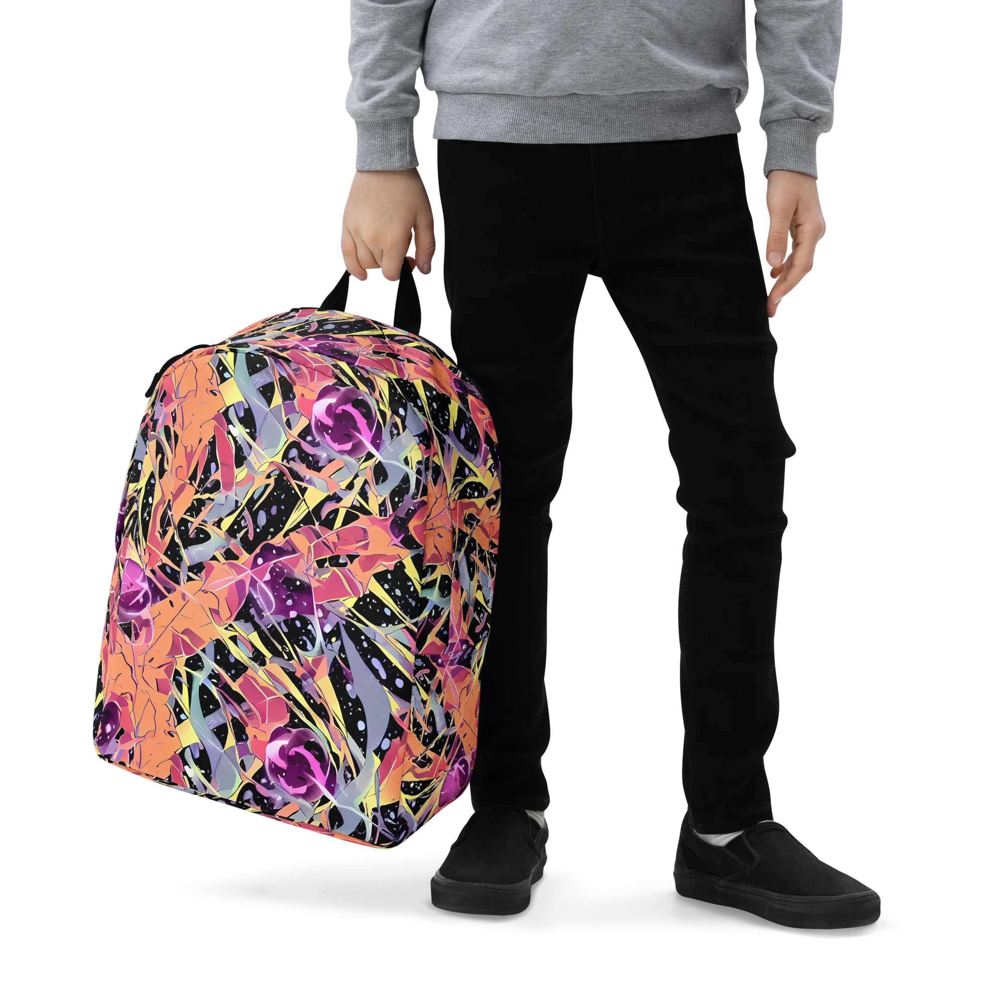 Candy Eclipse on Minimalist Backpack — Zoomed-in