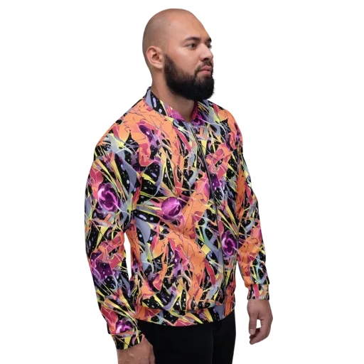 Candy Eclipse on a Bomber Jacket