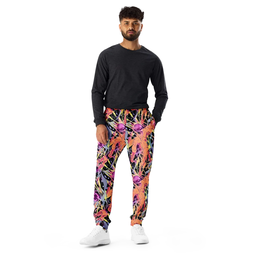 Candy Eclipse on Men's Joggers — Front