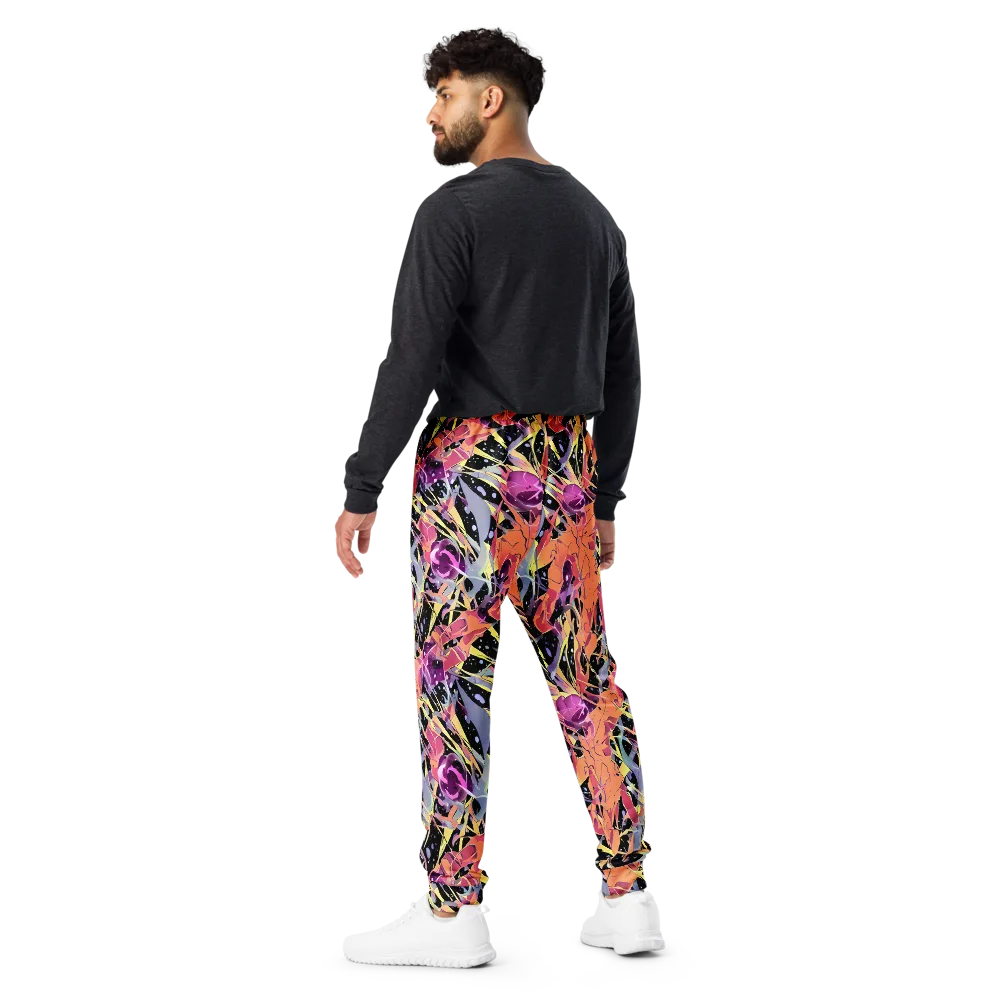 Candy Eclipse on Men's Joggers — Back