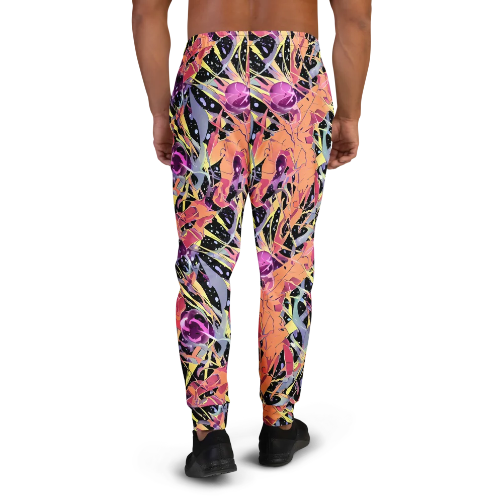 Candy Eclipse on Men's Joggers — Back