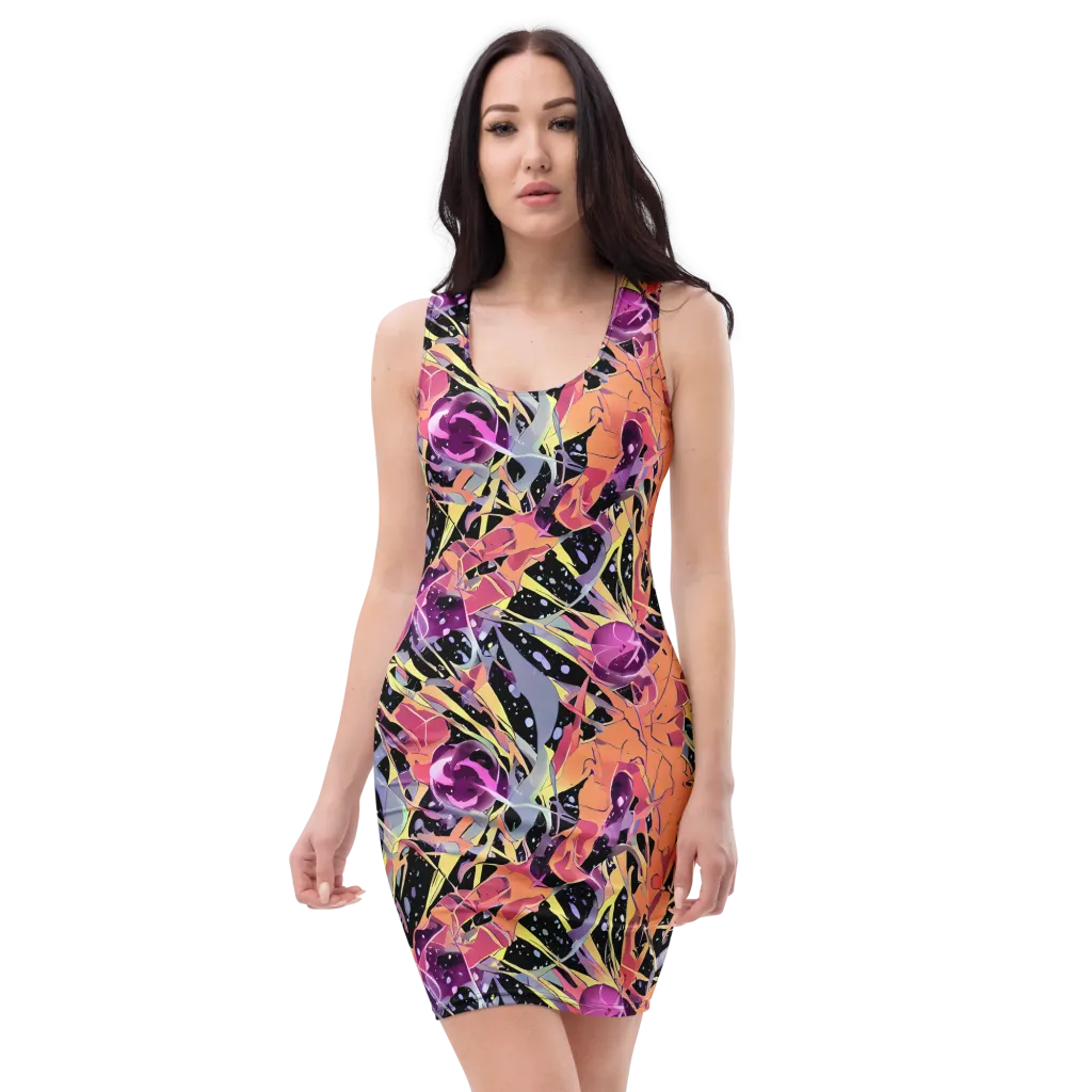 Candy Eclipse on Bodycon Dress — Front