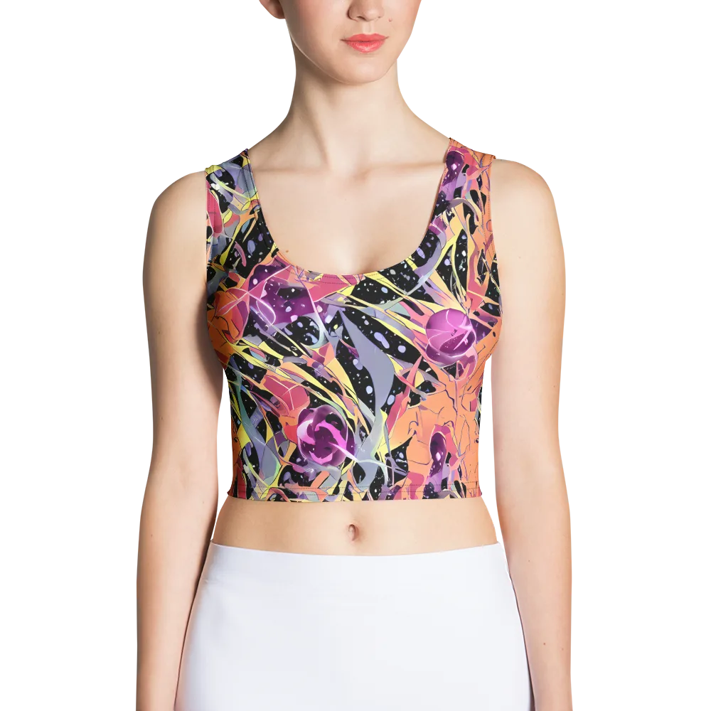 Candy Eclipse on Crop Top — Front