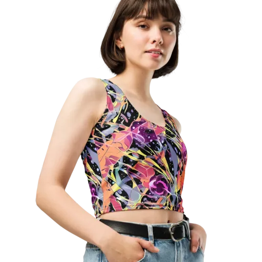 Candy Eclipse on a Crop Top