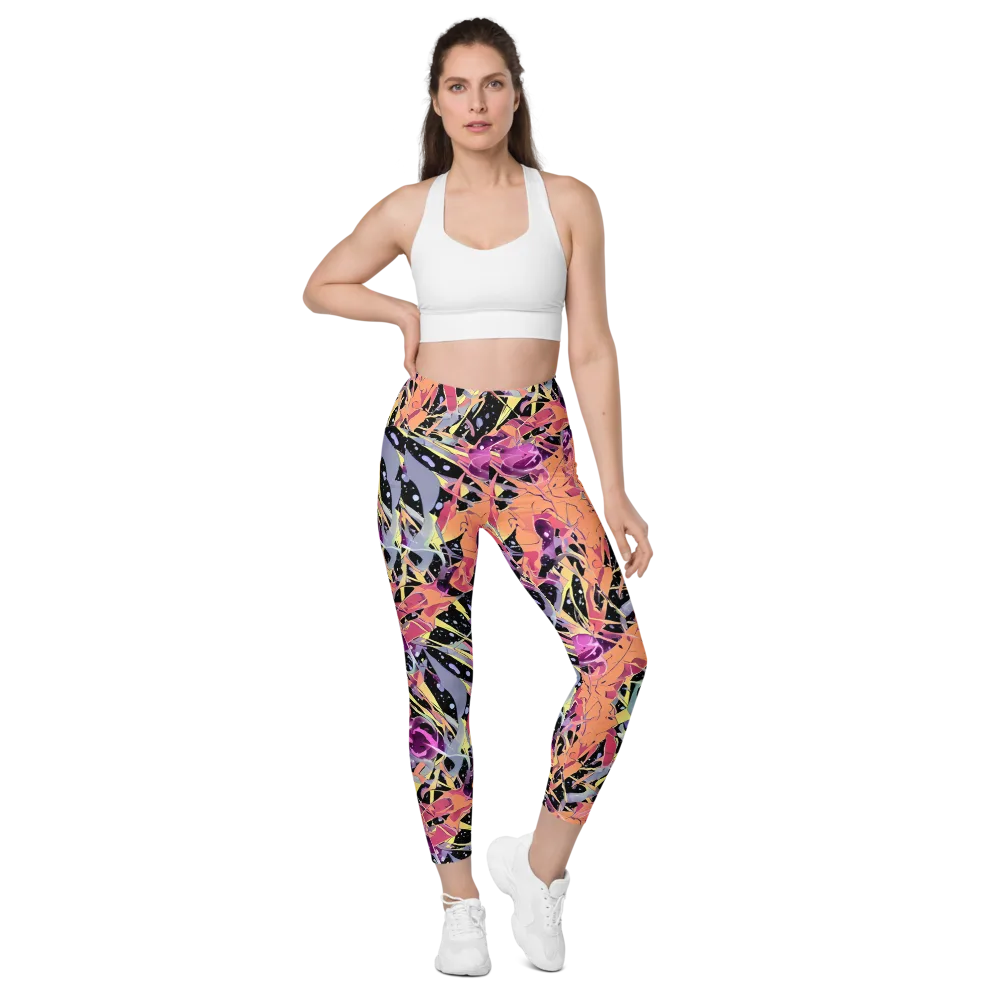 Candy Eclipse on Leggings with Pockets — Front