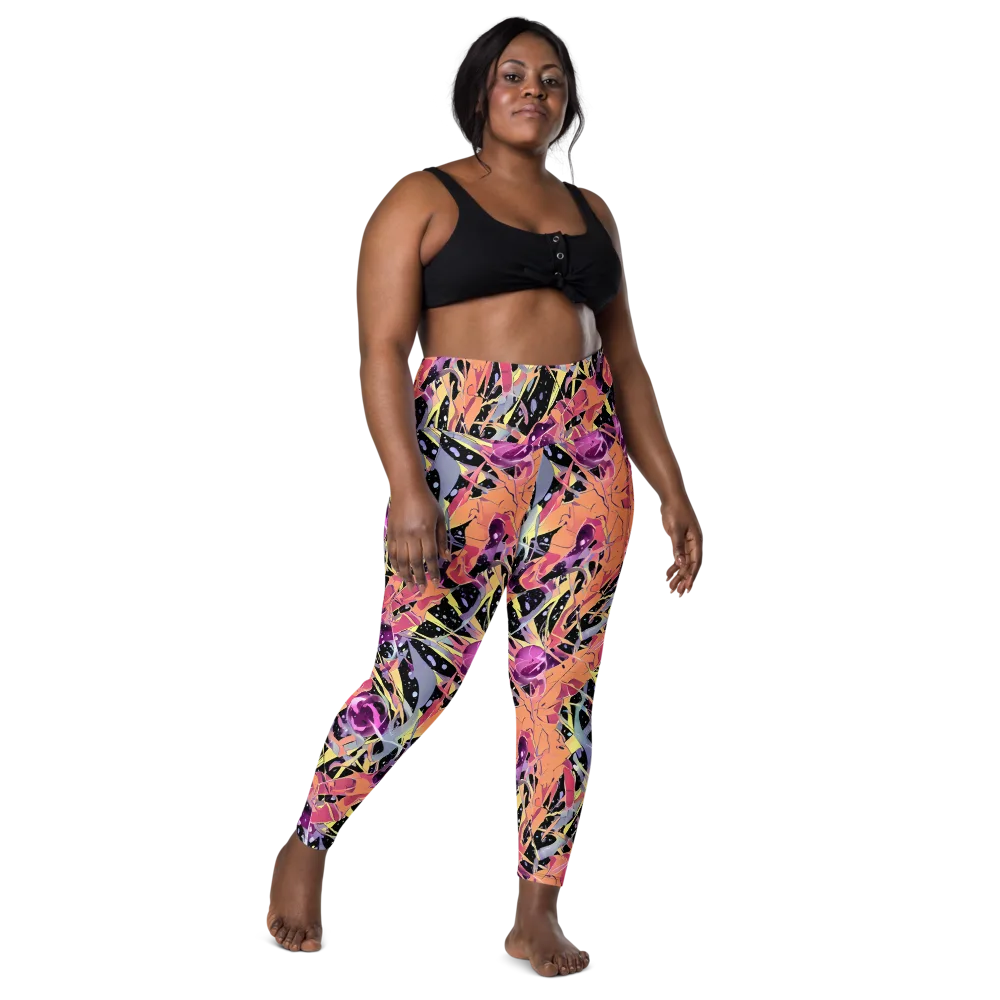 Candy Eclipse on Leggings with Pockets — Front