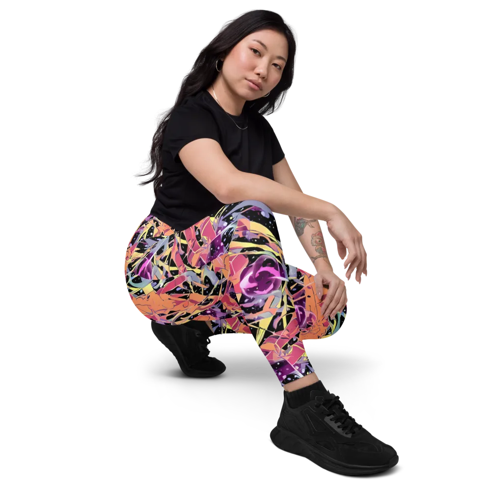 Candy Eclipse on Leggings with Pockets — Right Front