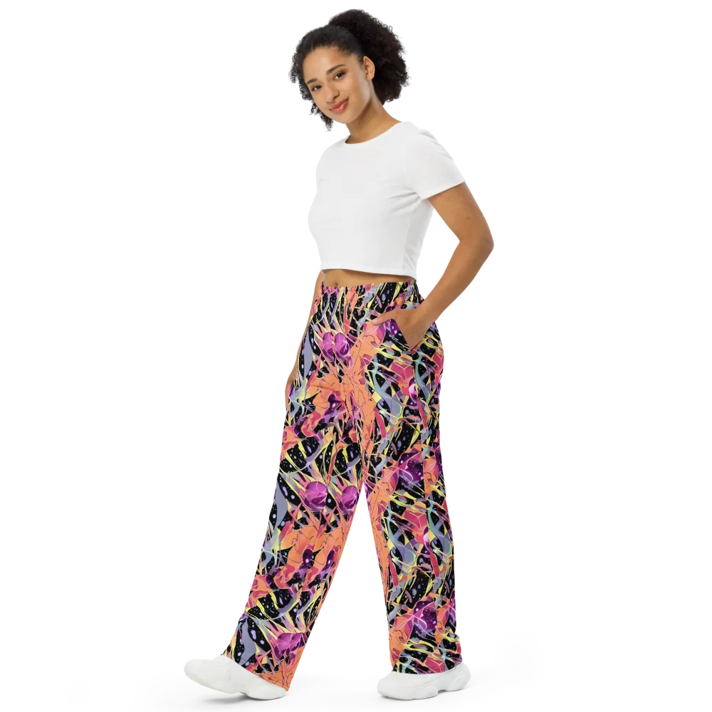 Candy Eclipse on Wide-Leg Pants — Left Front