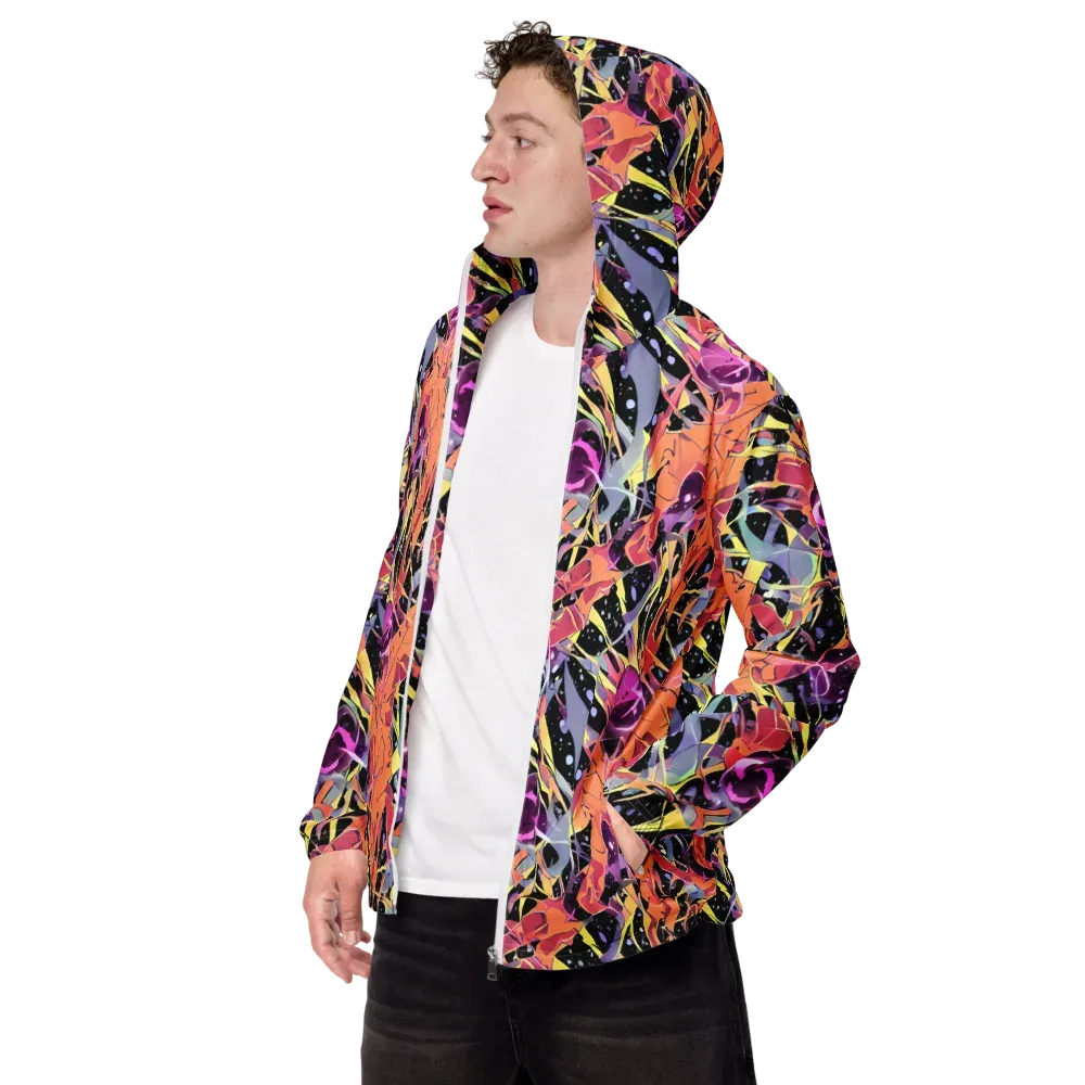 Candy Eclipse on Men's Windbreaker — Left Front