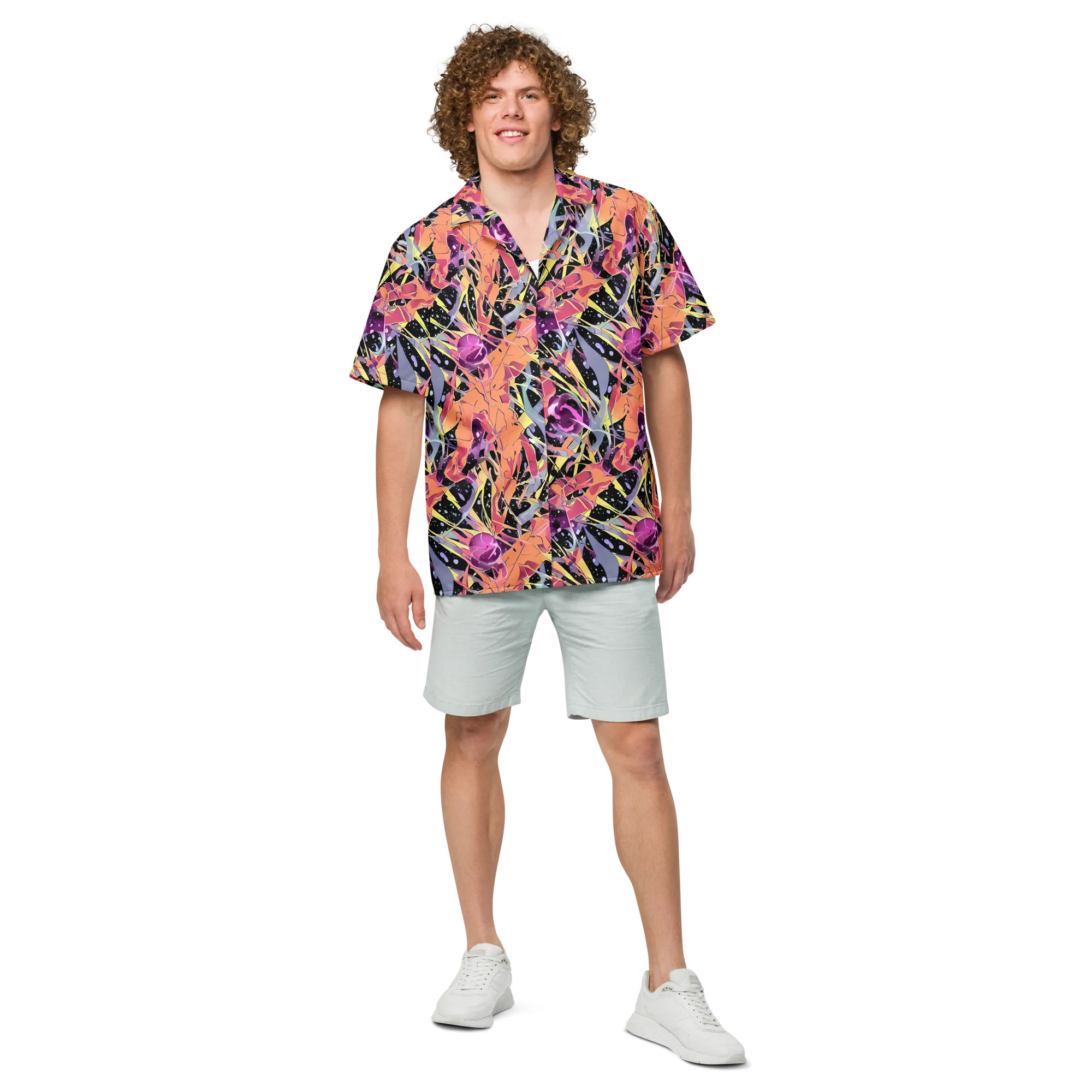 Candy Eclipse on Button Shirt — Front