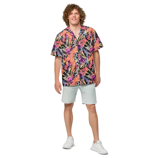 Candy Eclipse on a Button Shirt