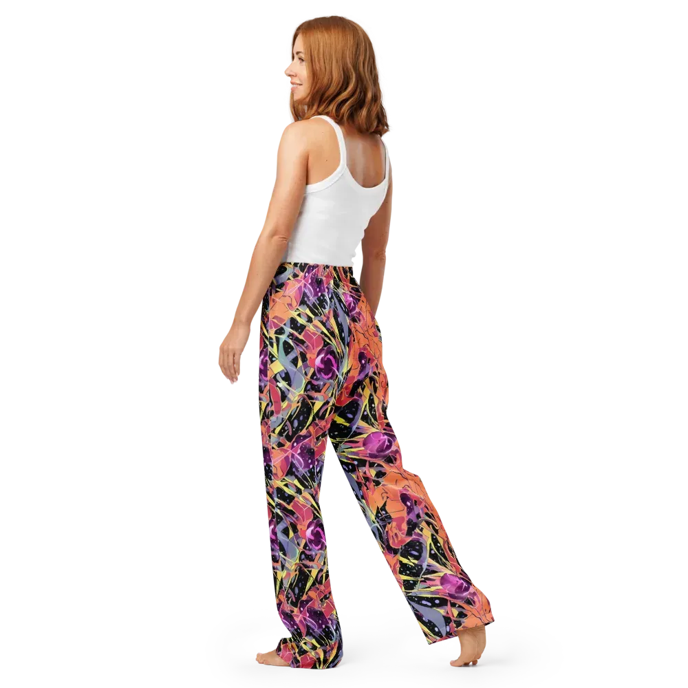 Candy Eclipse on Women's Pajama Pants — Back