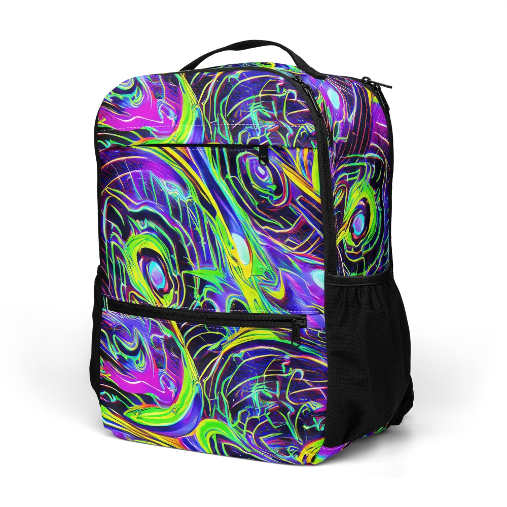 Circuit Bloom on Utility Backpack — Left Front